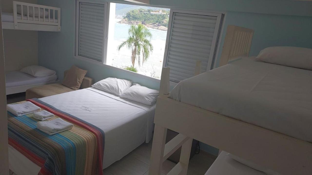 Mansao Tenorio - Suites, Estudio Ou Cobertura Pe Na Areia Ubatuba Bagian luar foto